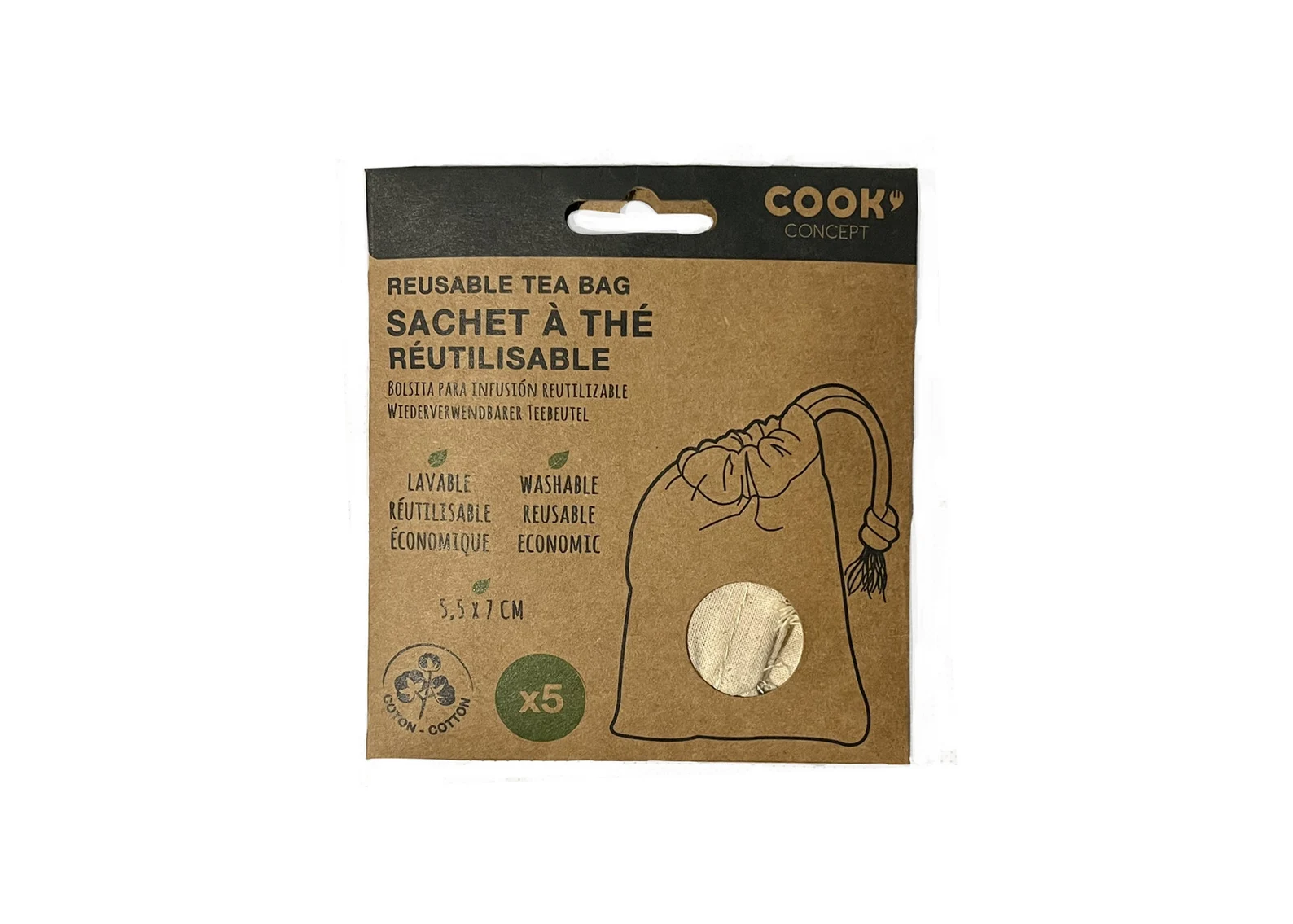 il_1588xN.5795710451_43c0 Cook Concept višekratne vrećice za čaj 5 komada